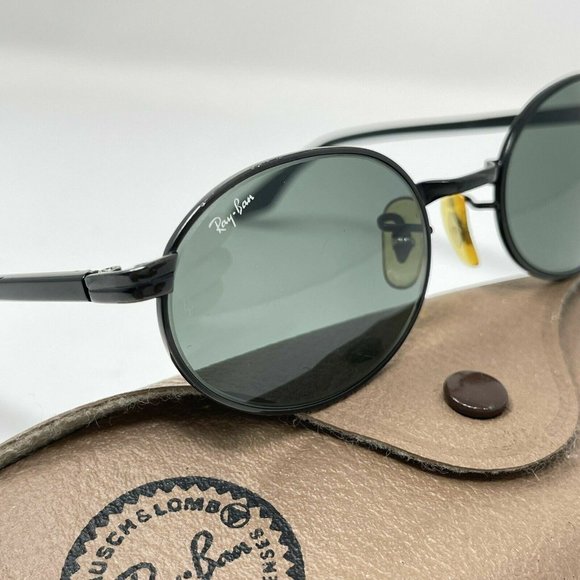 BAUSCH & LOMB RAY BAN W2775 BLACK SIDESTREET OVAL G15 CRYSTAL SUNGLASSES w/CASE - Picture 2 of 12